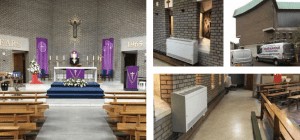 Church heating system inside
